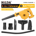 HILDA 18V Electric Air Blower 2IN 1Vacuum Cleaner Dust Computer Collector Cordless Handheld Power Tools For Makita No Battery