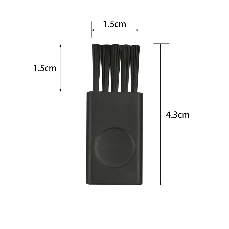 10Pc 4.3cm Black Small Brush Razor Cleaning Brush Keyboard Dust Nylon Plastic Brush Computer Keyboard Dust Removal Clearing Tool