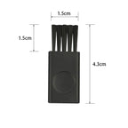 10Pc 4.3cm Black Small Brush Razor Cleaning Brush Keyboard Dust Nylon Plastic Brush Computer Keyboard Dust Removal Clearing Tool