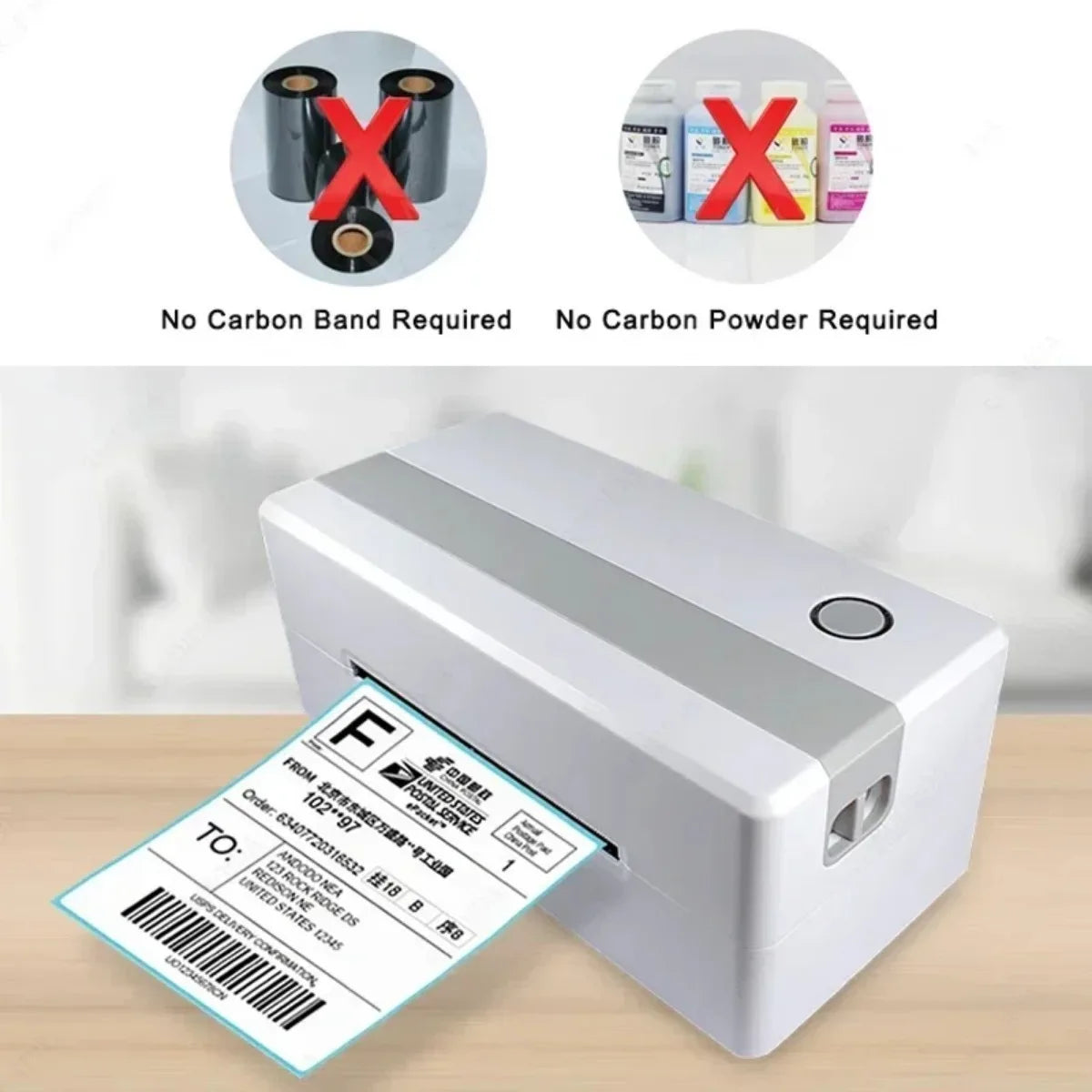 700 Labels Per Roll 60×40Mm (2.36×1.57Inch) Direct Thermal Labels Shipping Barcode Stickers Price Tag Self Adhesive Shipping