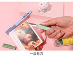 Creative Handbook Utility Knife Portable Paper Cutter Office Stationery Pen Shape Dual-purpose Small Scissors