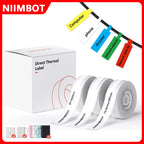 Niimbot Thermal Cable Label 1Roll Paper Adhesive Waterproof Color UV Sticker For D11/D110/D101 Mini Portable Printer Label Maker