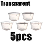 1/3/5/10pcs Reusable Coffee Capsules Filter Cup Dispenser for Nescafe Dolce Gusto Refillable Coffee Capsules Pod Compatible Kit