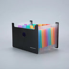 1pc 13 Grid Indexed A6 Organ Bag, Capable of Standing and Large Capacity Expandable Bill Storage Bag Folder