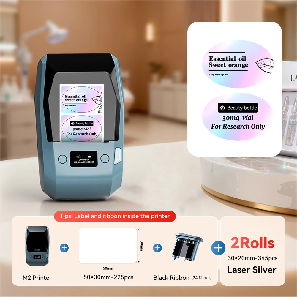 Niimbot M2 Thermal Transfer Label Printer 300 DPI High Definition Wireless 20-50 MM Print Width Label Maker Support Phone/PC