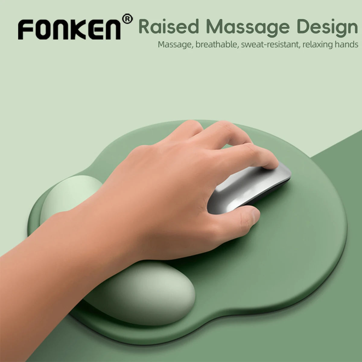 Comfortable Gradient Mouse Pad Wrist Support Non Slip Mice Mat Soft Mousepad Wrist Support Computer Silicone Mouse Pad For Pc