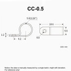 100pcs White R Shape Cable Clips Screw Fixing Nylon PA66 Plastic Desk Office Electric Wire Holder Fastener Management