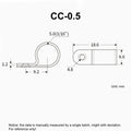 100pcs White R Shape Cable Clips Screw Fixing Nylon PA66 Plastic Desk Office Electric Wire Holder Fastener Management
