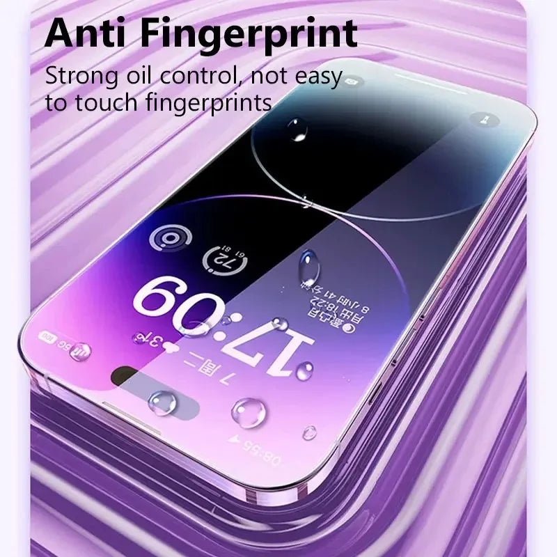 1Pcs iPhone 15 14 13 12 11 16 17 Pro Max X XS Max XR 8 7 Plus 16e 17Air 14 15 16 Plus Tempered Glass Screen Protector Film