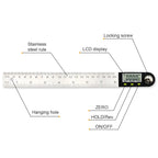 SHANHR 200mm/300 mm Digital Meter Angle Inclinometer Angle Digital Ruler Electron Goniometer Protractor Angle Finder