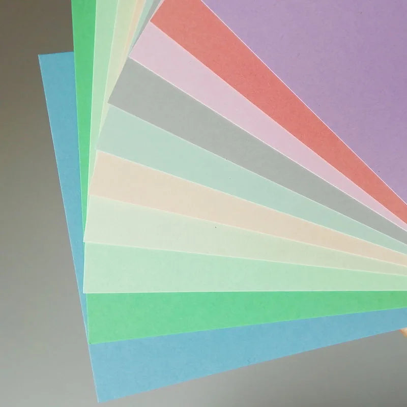 Rainbow 2 Sides Colored Cardstock DIY Blank Paper 250gsm for Postcards Crafts Origami Scrapbooking Party Decors Fun Cards Making