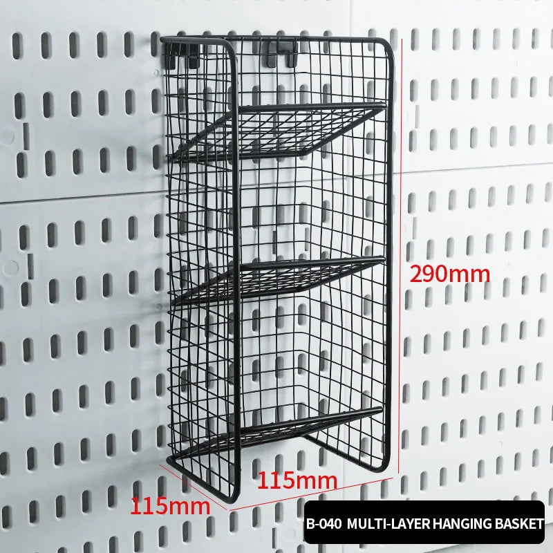 Desktop Standing Pegboard For Home And Office Use. Freely Combinable Accessories For Organizing Stationery.