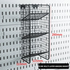 Desktop Standing Pegboard For Home And Office Use. Freely Combinable Accessories For Organizing Stationery.