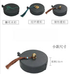 Natural Raw Stone Fish-shaped Ink Slab Multifunctional She Ink Stone Exquisite Traditional Portable Inkstones Beginners Students