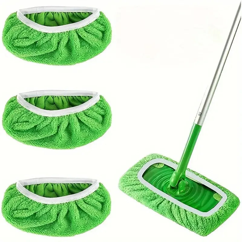 Kitchen Cleaning Accessories Flooring Cleaning Cloths Mop Head Replacement Washable Rag Towel Reusable Microfiber Mop Pads