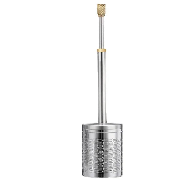 Tea/Coffee Press Type Infuser, Extra Fine Mesh Tea Strainers for Loose Tea Coffee, Stainless Steel Strainer with Extended Handle