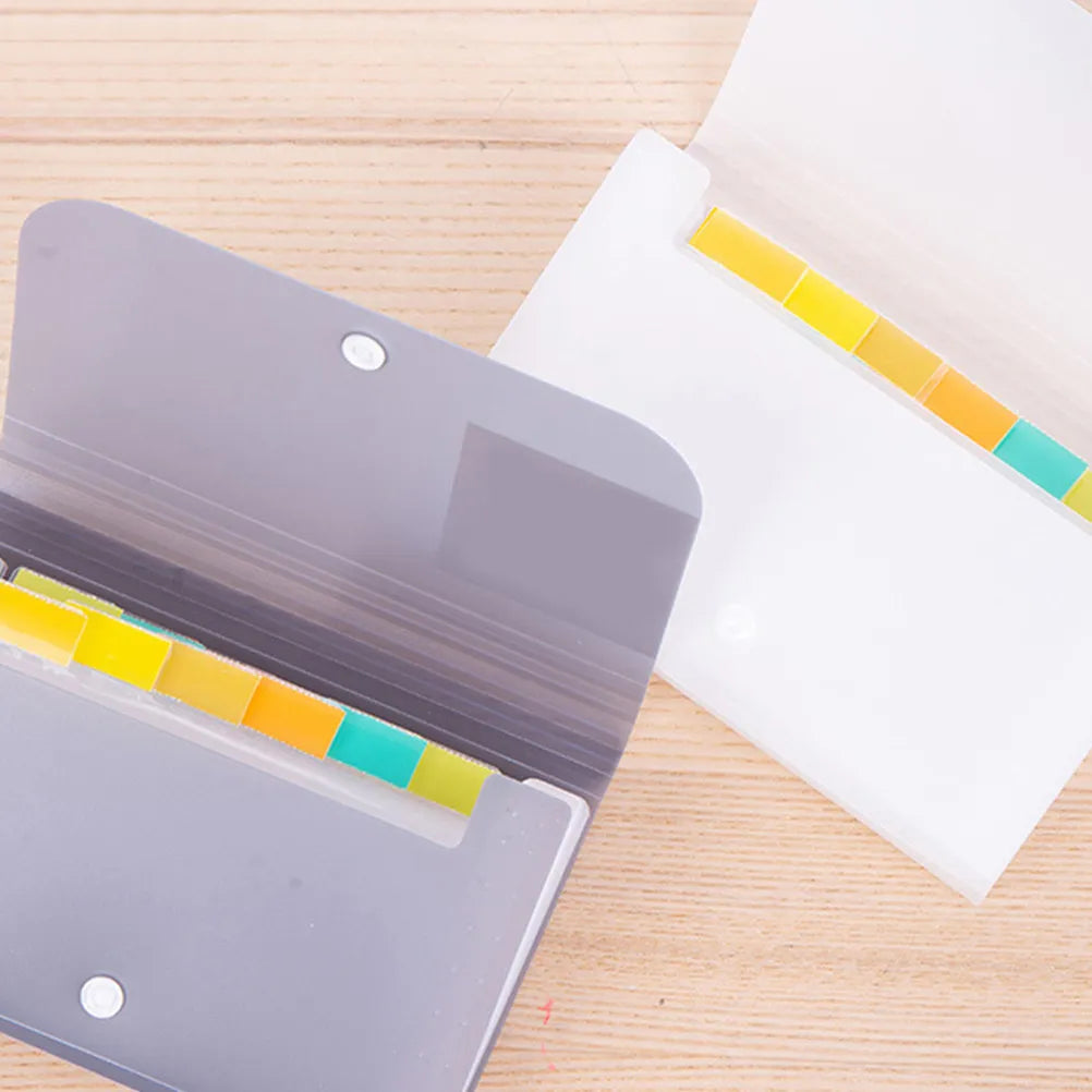2Pcs Sturdy Plastic Accordion Folder for Paper Organization Portable Lightweight Dust Resistant File Folder for Office Student