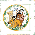 Lion King Birthday Party Decoration Lion Disposable Dinnerware Tablecloth Cup Plate 3D Balloon for Kids Baby Shower Supplies