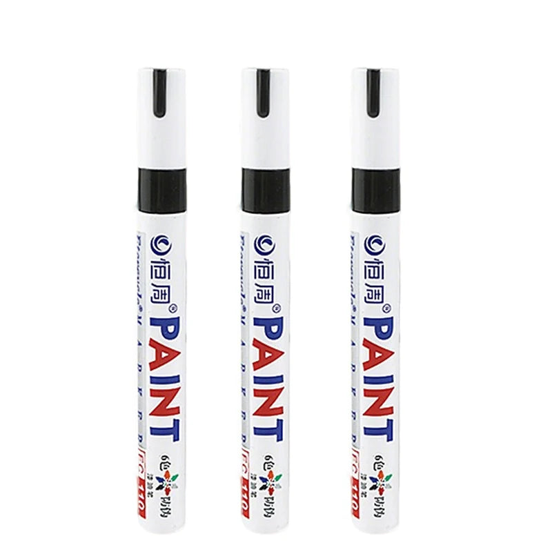 1/3/6/12 Colors Permanent Paint Marker White/Gold/silver Markers for Car Tire Tread Rubber Fabric Paint Metal Paint Marker Pens