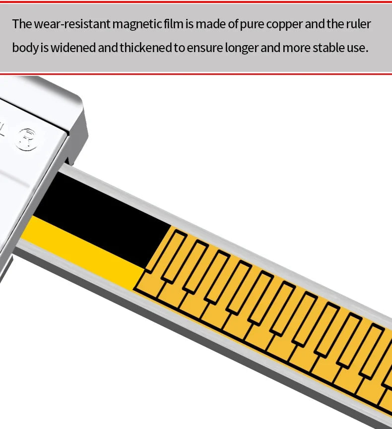 Thin Rod With Table Digital Display Depth Ruler 0-50 0-100 0.01mm Small Hole Needle Probe Depth Ruler Stainless Steel Caliper