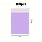 100Pcs Purple Courier Envelope Shipping Packaging Bags Poly Mailer Bag Waterproof Storage Bag Self Adhesive Seal Plastic Packagi