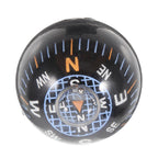 Mini Spherical Compass Black Dashboard Ball Compass for Cars Motorcycles Boats Accurate Navigation Tool for Outdoor Adventures