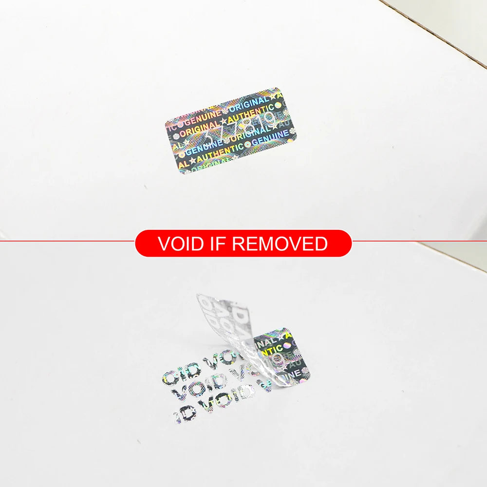 280pcs, Hologram Tamper Proof Stickers，Security Sealing Label ，Warranty Void Sticker， Unique  Serial Number， 20x10mm