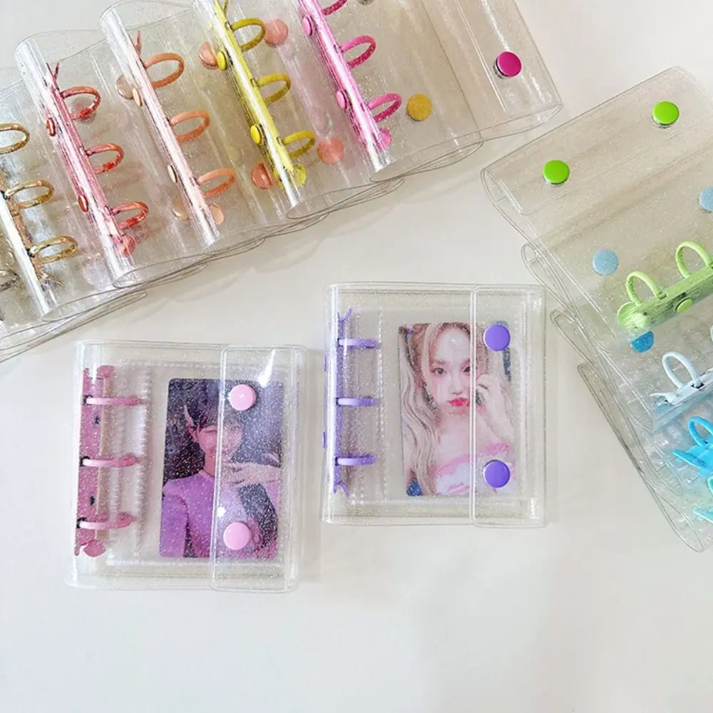 Home Decor A8 Binder Photo Album Cover 3 Holes Waterproof Kpop Photocard Holder PVC Clear Idol Card Collect Book
