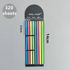 160 Sheets Transparent Sticky Notes Self-Adhesive Reading Annotation for Books Notepad Bookmarks  Memo Pad Index Tabs