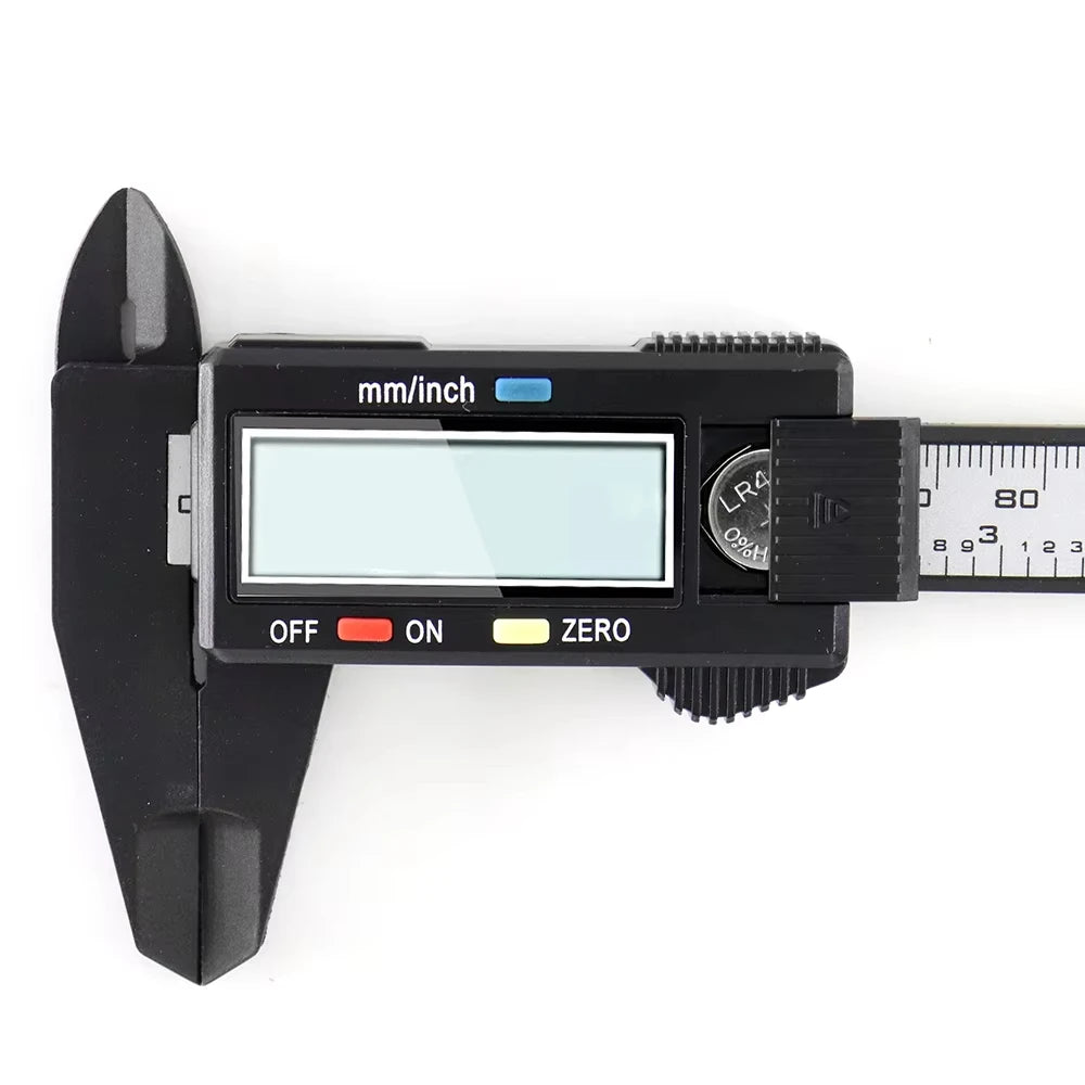 100mm/150mm Electronic Digital Display  Caliper Carbon Fiber Dial Vernier Gauge  Measuring Tool Ruler for Precision Measurement