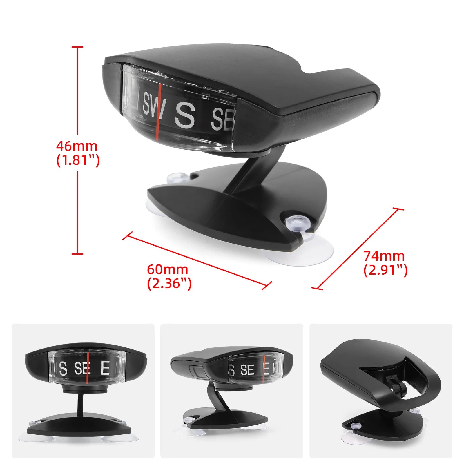 Various Compass Portable Compact Navigation Compass Device Universal Outdoor High Precision Compass For Car Boat Moto Bicycle