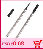 1 PC High Quality Luxury Full Metal Ballpoint Pen Silver Plating Ball Pens Business Writing Signing School Office Supplies 03733