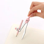 Metal Zinc Alloy Compasses Set,2B Pencil,Drawing Gauge,Removable Pencil,With Sharpener,Student Products 2218