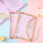 Cute Color Grid A5 A6 Loose Leaf Notebook Refill Spiral Binder Index Inner Page Item Paper Stationery