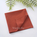 Cloth Napkin 40x40cm Washed Cotton Plain Washed Cotton Soft Rustic Table Napkin for Wedding Christmas Party Daily Family Meals