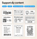 Marklif X2 Portable Thermal Printer Mini Pocket Printer Self-Adhesive Sticker Labeling Machine Similar as B21 B1 Printer Noink