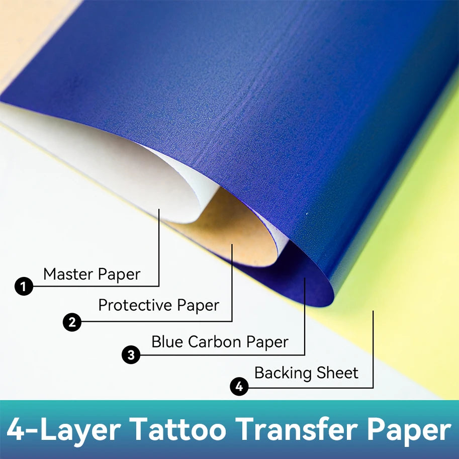10/20/30/50/100pcs DM New A4 Tattoo Transfer Paper Copy Paper Used for Tattoo Transfer Machine Thermal Paper Tattoo Accessories