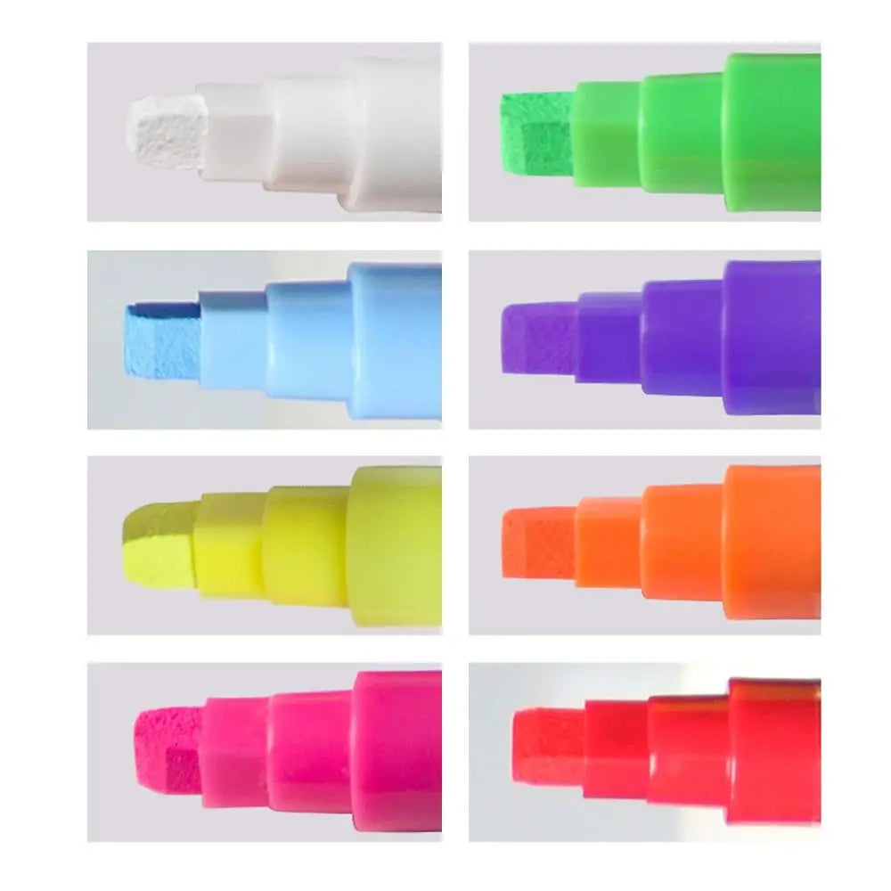 Dust Free Erasable Blackboard Graffiti Glass Window Painting Highlighters Liquid Chalk Pen Art Marker Pen Whiteboard Pen