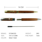 STONEGO Classics Luxury Wooden Fountain Pen/Signature Pen Ink 0.5mm for Gifts Decoration Writing Office Fountain Pen Stationery