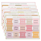 Bohemian Style Bookmarks Bible Index Tabs Clear Stickers For Easy Reading Study Supplies Page Markers