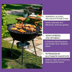 JAKEHOE 120ml Barbecue Rack Cleaner Powerful Cleaning Stubborn Grease Removes Carbon Deposits Safe Formula No Damage for Grill