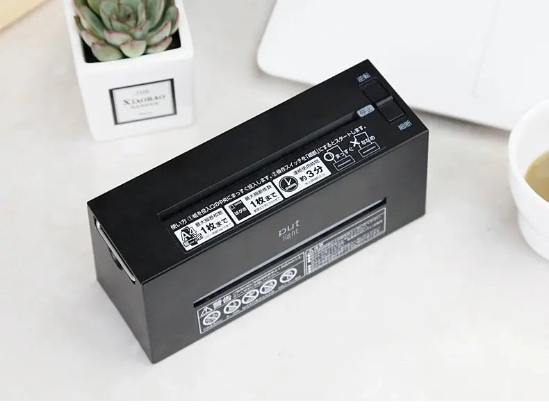 Low-Power Battery Electric Paper Shredder for Office And Household Mini Convenient Document Miniature Long Strip Shredder