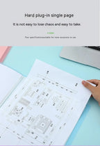 A3 File Folder Display Book 20-80pages Painting Art Collection 8k Album Transparent Information Children's Reward Poster Storage