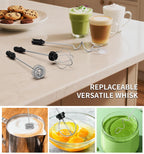 Wireless Electric Mini Milk Frother Coffee Whisk Portable Egg Beater Blender Kitchen Cooking Stirrer Cappuccino Coffee Maker