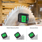 LCD Digital Angle Gauge Magnetic Protractor Inclinometer Mini Level Meter 360 Degree Angle Finder Goniometer for Decoration