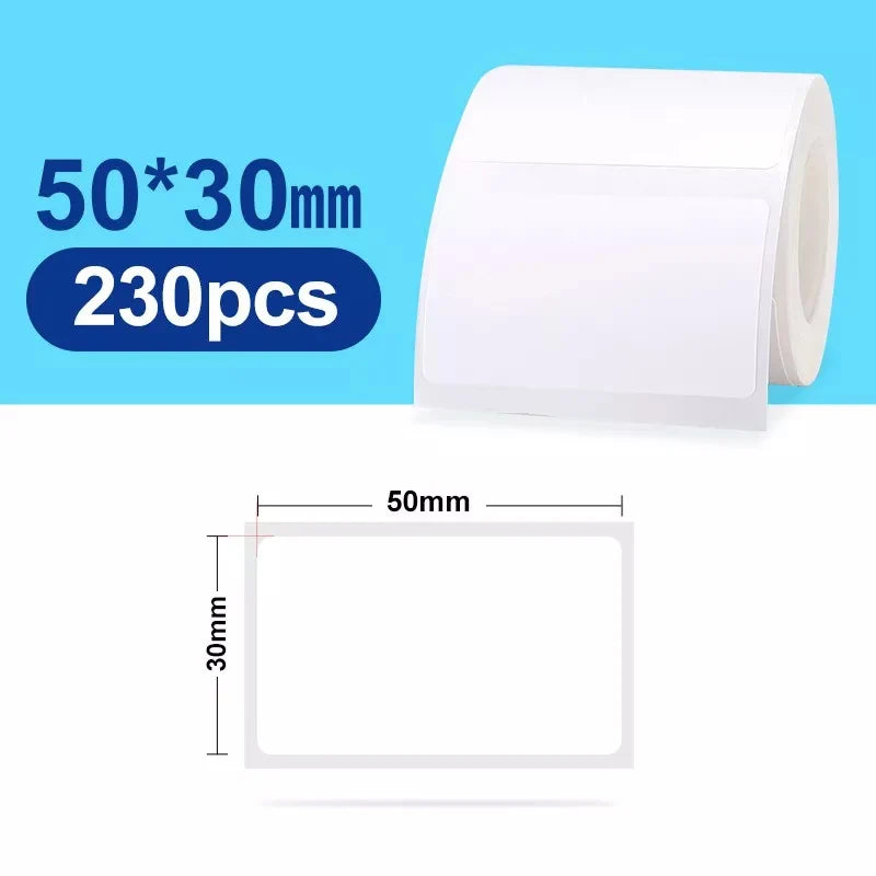 NiiMbot B1/B203 B21/B3s Label Printer Waterproof Anti-Oil Tear-Resistant Price Tag Pure Color Scratch-Resistant Label Paper