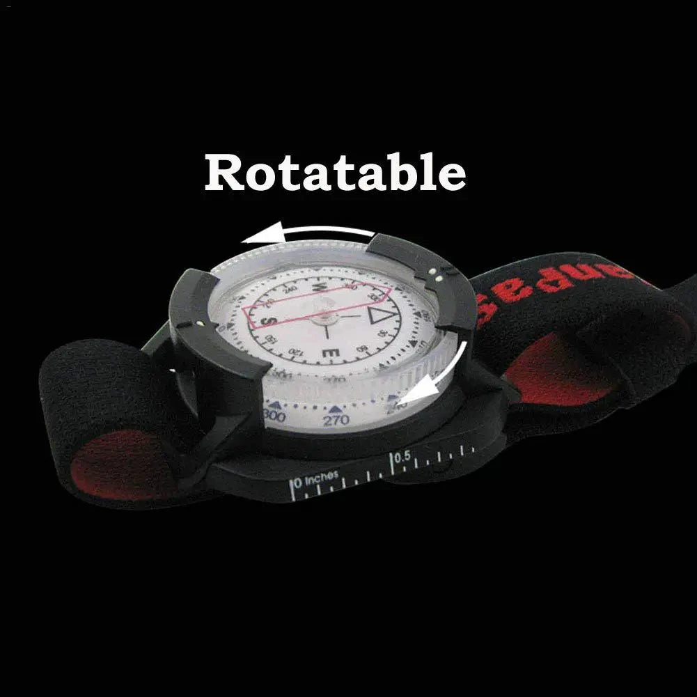 Waterproof Outdoor Compass Professional 60M /197Ft Diving Compass Navigator Digital Watch Scuba Compass For Swimming Diving