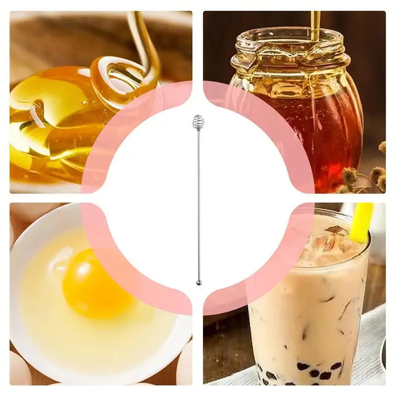 Coffee Stirrers Reusable Creative Bar Stainless Steel Stirrer Multi-Function Decorative Long Stir Sticks for Drinks Mixing Bar