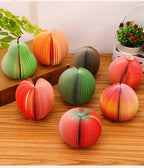 125 Sheets Creative Fruit Shapes Sticky Note Pads Notepads, Sticker Paper, Memo Pads, for School Stationery Office Supplies