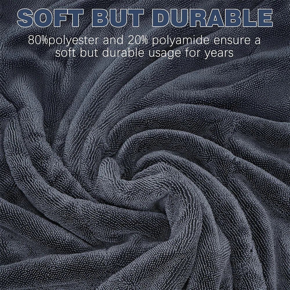 AUTOBRIGHT Microfiber 60*90cm 1300gsm One Wipe Drying Towel Car Wash Cloth Premium Cloth Thicken Soft Professional Car Cleaning